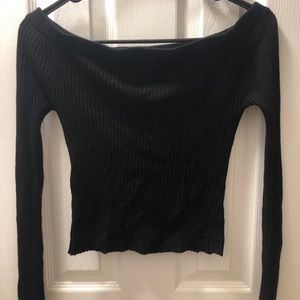 Forever 21 Off the shoulder cropped long sleeve